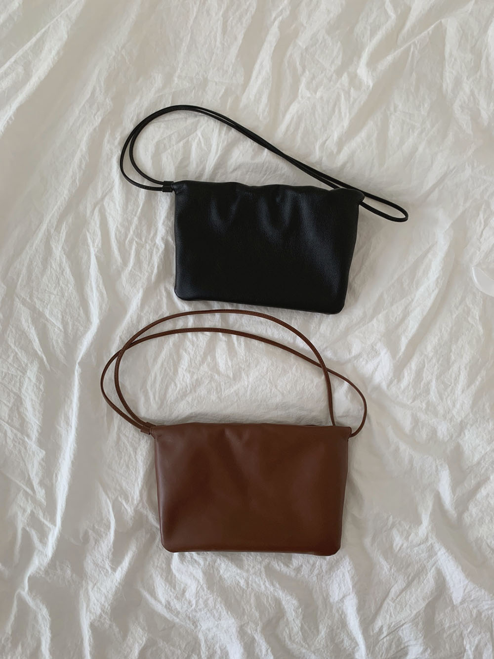Pouched Leather Bag [2colors]